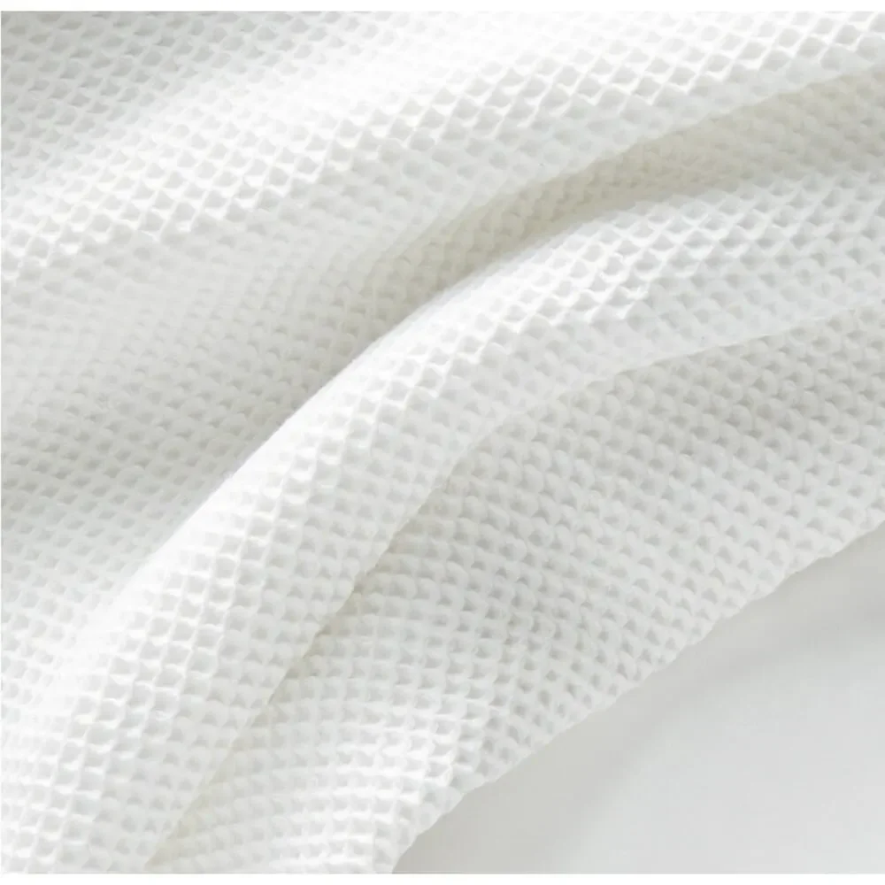 Boll & Branch Bed Blanket Waffle Weave FULL/QUEEN WHITE Organic Cotton NWT